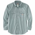 Carhartt Men's FR Classic Twill Shirt M TLL Long Sleeve Loose Gray TW0160-FRM / FRS160-GRYMTLL